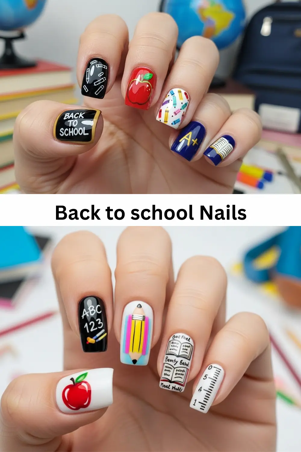 back to school nails