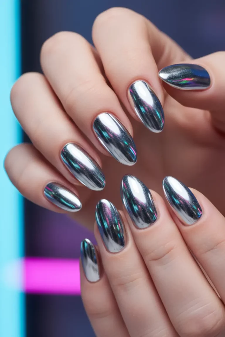 Chrome Nails 2025: The Shiny, Futuristic Trend for Stunning Nail Designs 8 chrome nails