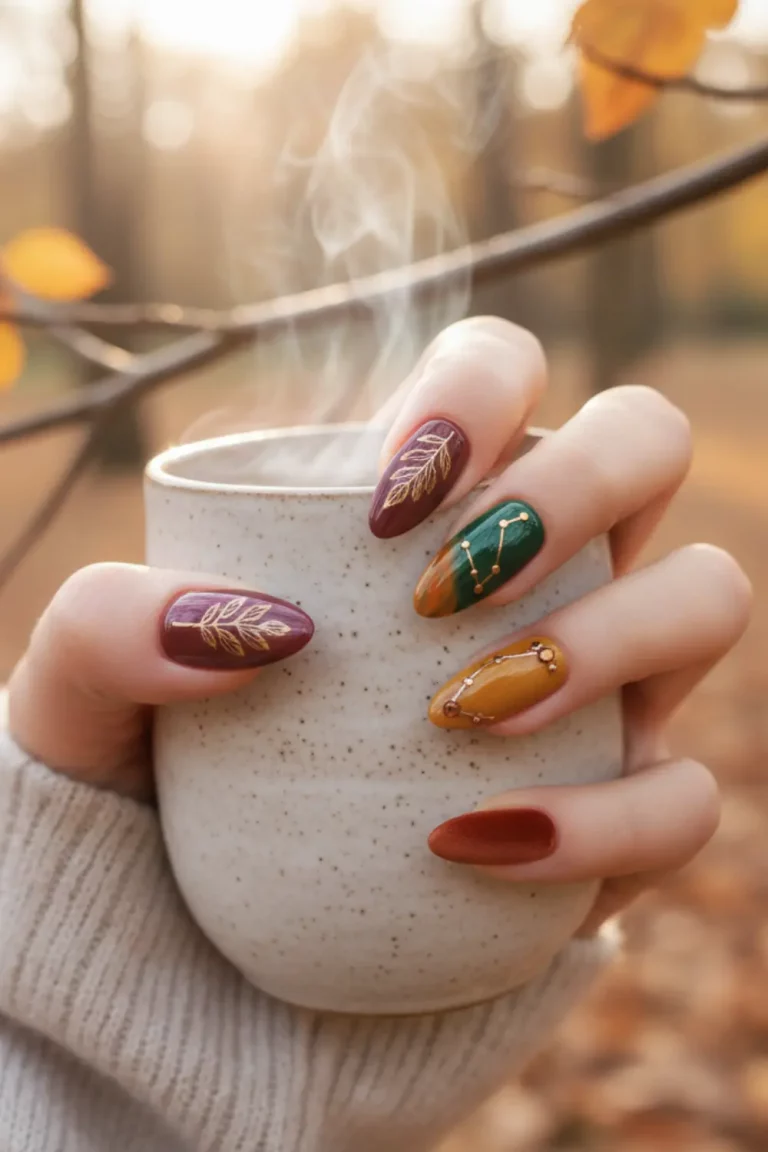 Classy Autumn Nails 2025: Elegant and Timeless Designs for the Fall Season 17 classy autumn nails