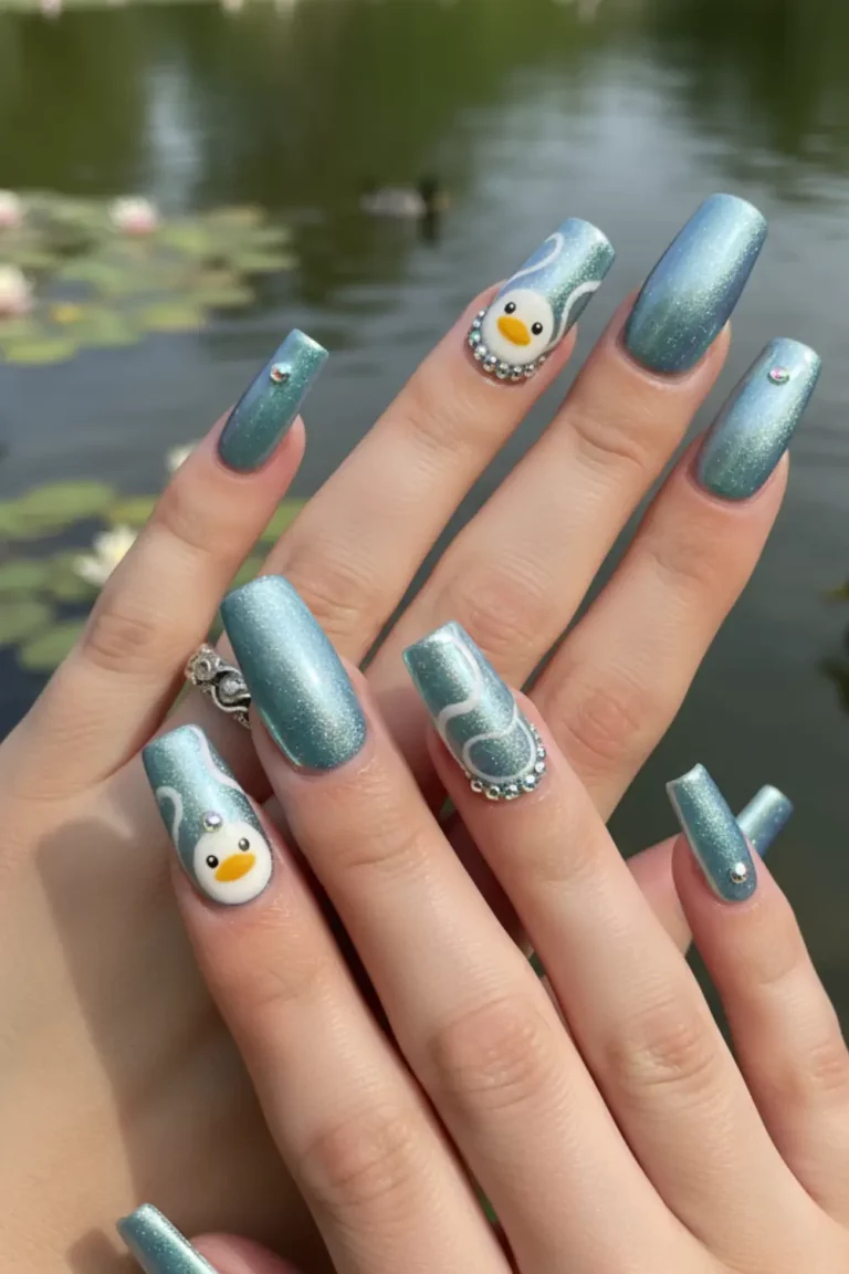 Duck Nails 2025: The Bold and Trendy Nail Shape That’s Making a Statement 4 duck nails
